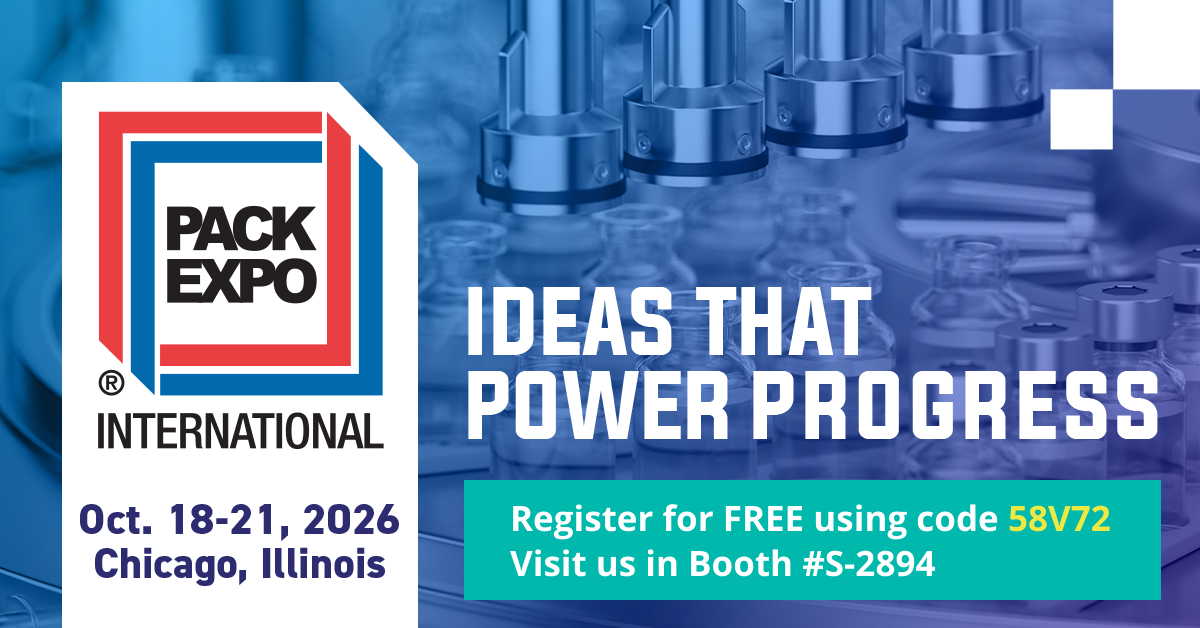 We are exhibiting at Pack Expo International 2026
